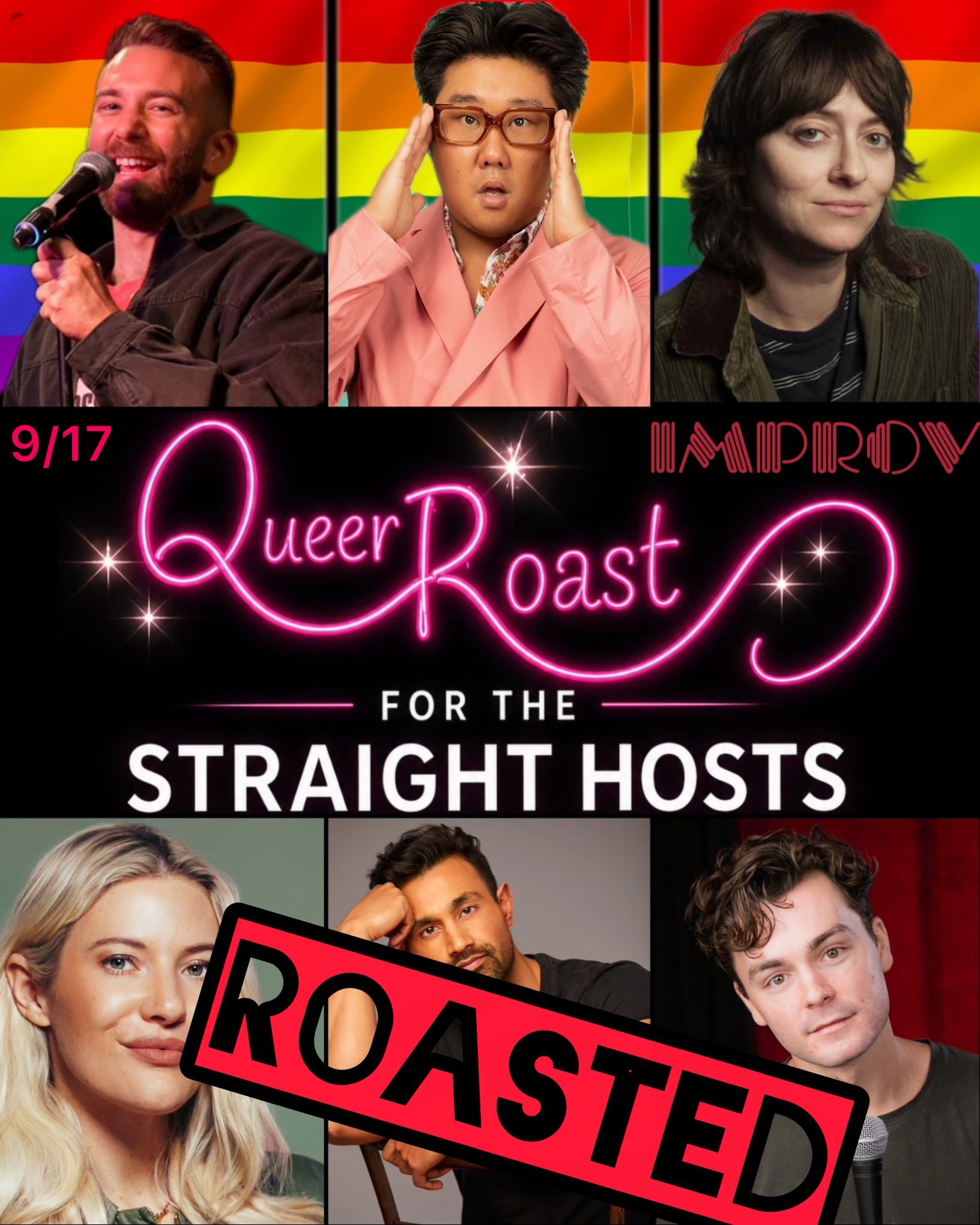 Queer Roast for the Straight Hosts – September 17th at Hollywood Improv
